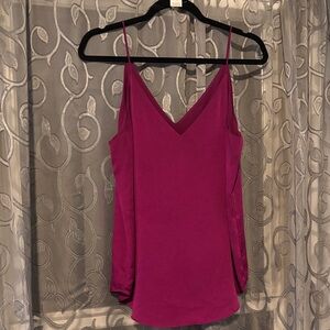 Express Fuchsia V-Neck Camisole